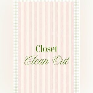 Closet Clean Out